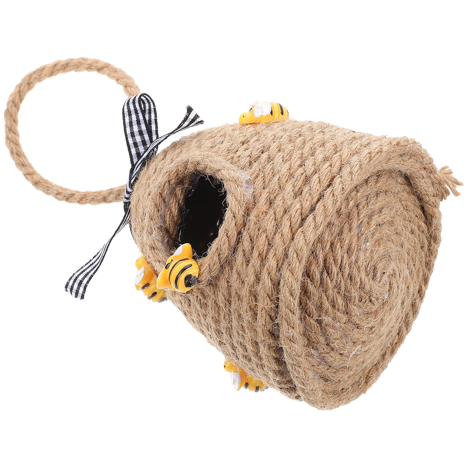 

Braided Rope Honeycomb Decorative Pendant Living Bedroom Garden Balcony Outdoor Ornaments Housewarming Gifts