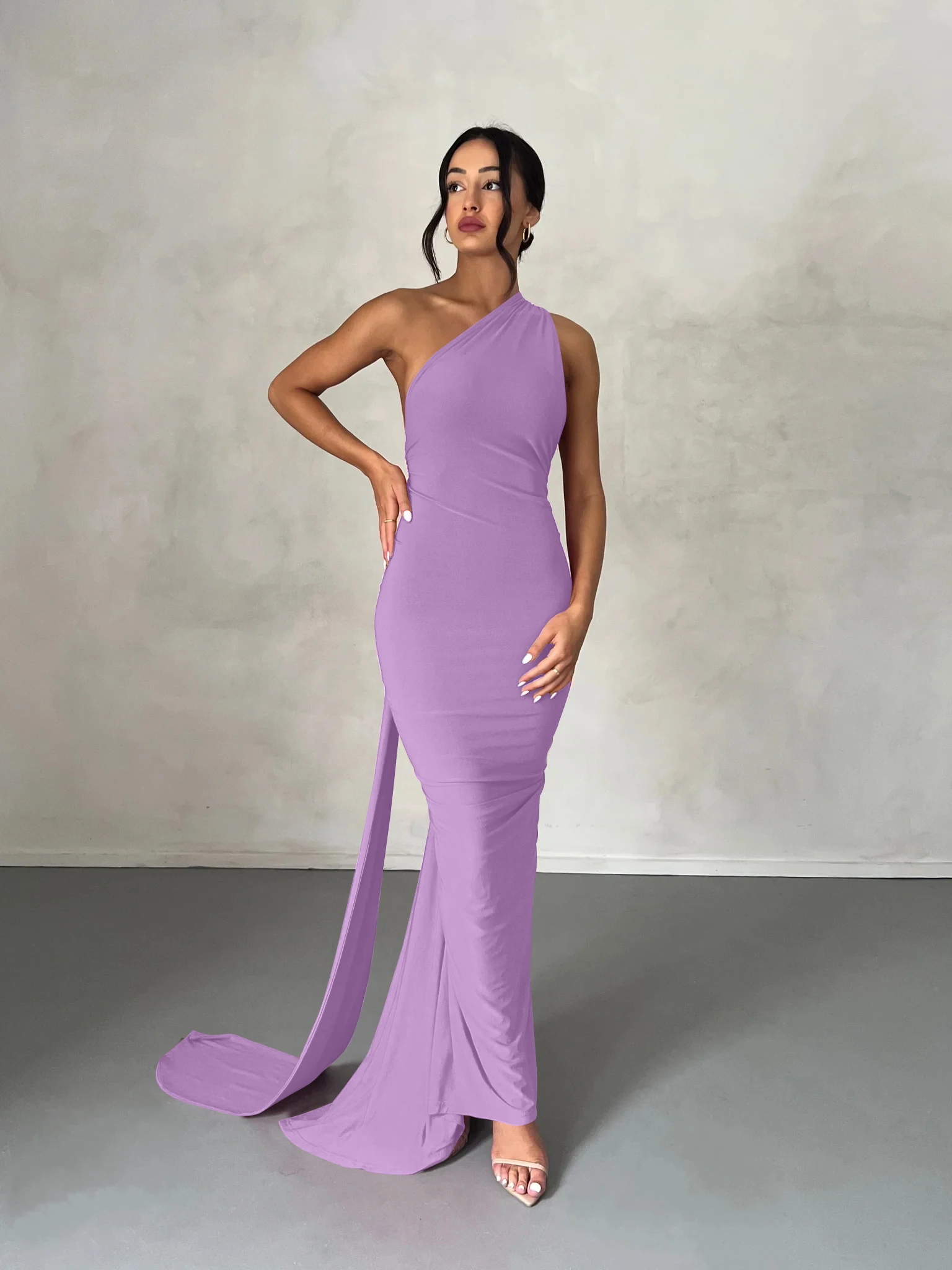 Hugcitar One Shoulder Backless Adjustable Scarf Loop Ruched Sexy Maxi Dress Women Elegant Y2K Streetwear Festival Outfit 300 S1c8224d985fa448dbda4827bd0934a92C