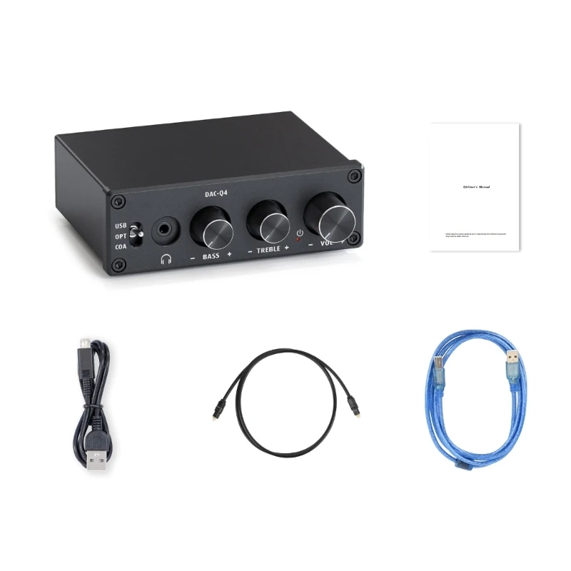 

Усилитель для наушников Fosi Audios Mini Stereo DAC24Bit 192 кГц USB оптический коаксиальный RCAAUX для активных динамиков