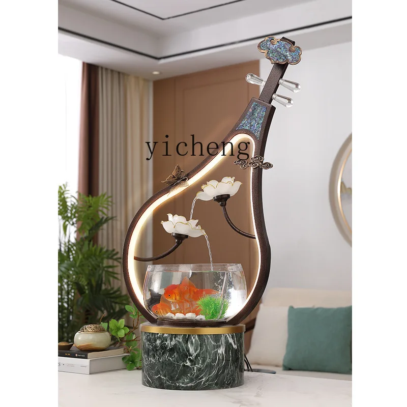 Circulating Water Wealth Living Room Creative Ornament Office Desktop Miniature Landscape