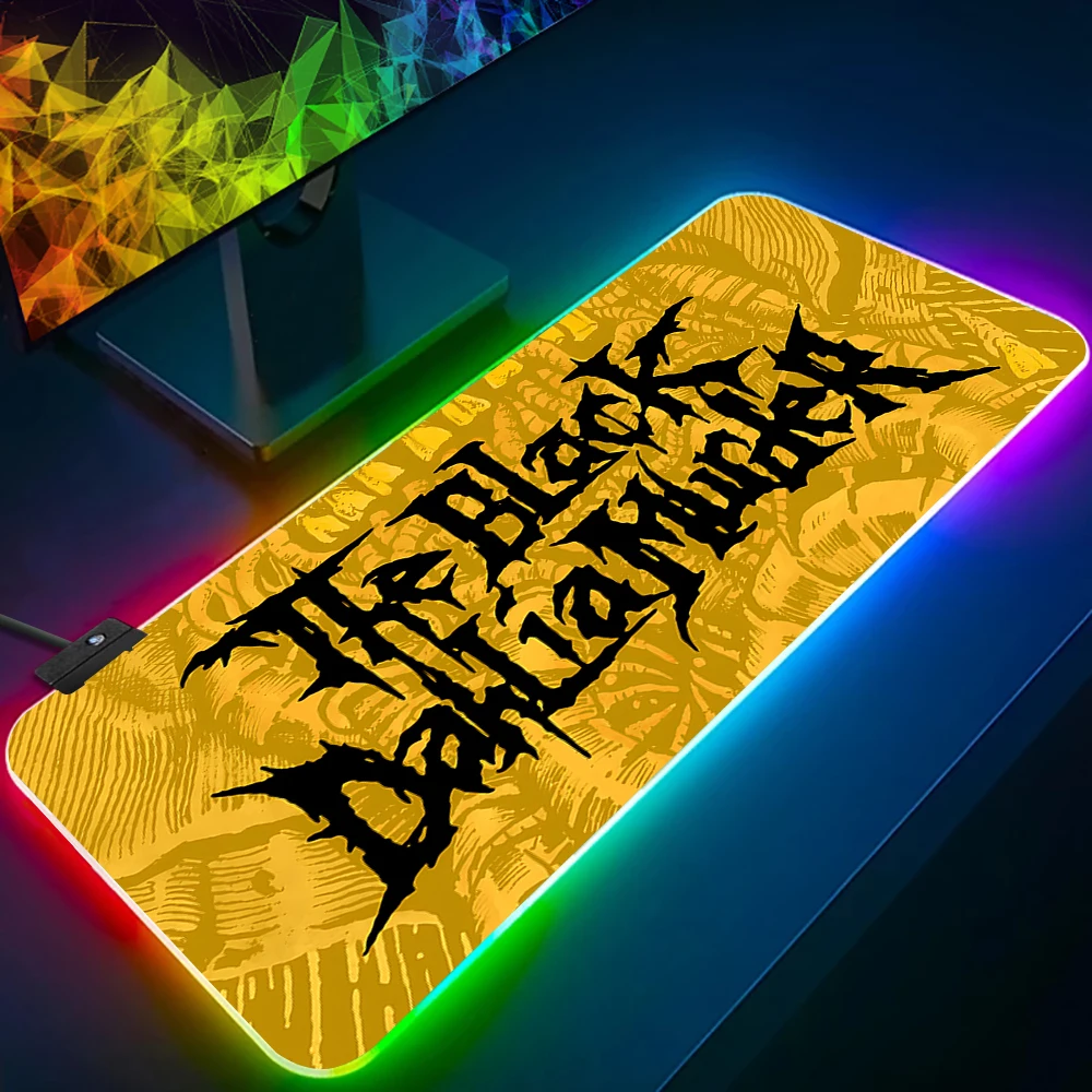 

Dahlias M-Murder band Black RGB Pc Gamer Keyboard Mouse Pad Mousepad LED Glowing Mouse Mats Rubber Gaming Computer Mausepad
