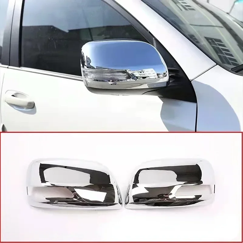 

Аксессуары для Toyota Land Cruiser Prado FJ150 150 2010-2019, хромированная крышка для бокового зеркала заднего вида из АБС-пластика