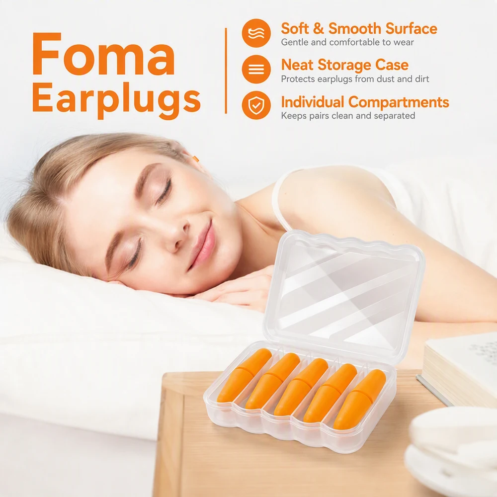 ที่อุดหูโฟม 1/2/5 คู่, ลดเสียง - Sound Dampening Foam บทวิจารณ์และราคา