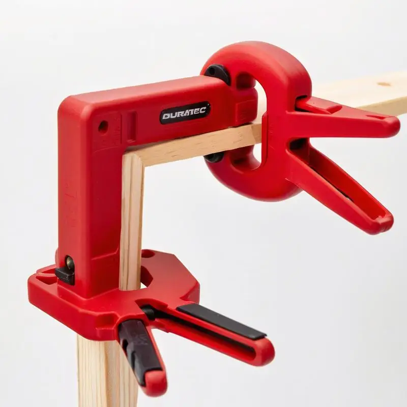 DURATEC Soporte tipo L Regla de ángulo de carpintero 90 °   45 °   Herramienta auxiliar de regla de localización de ángulo recto para localización de marcado