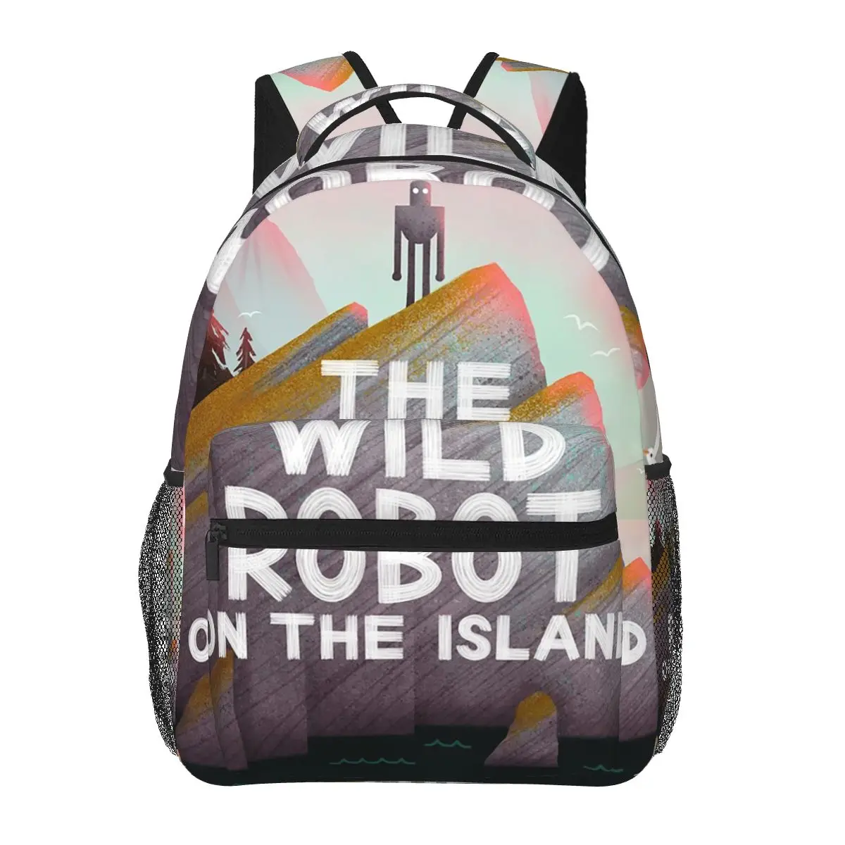 The Wild Robot On The Island Backpacks Boys Girls Bookbag Students School Bags Cartoon Kids Rucksack Shoulder Bag Large Capacity