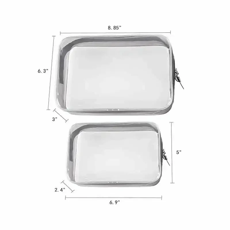 CAM-04 Clear Travel Bags for Toiletries, Lightweight  Toiletry Bag