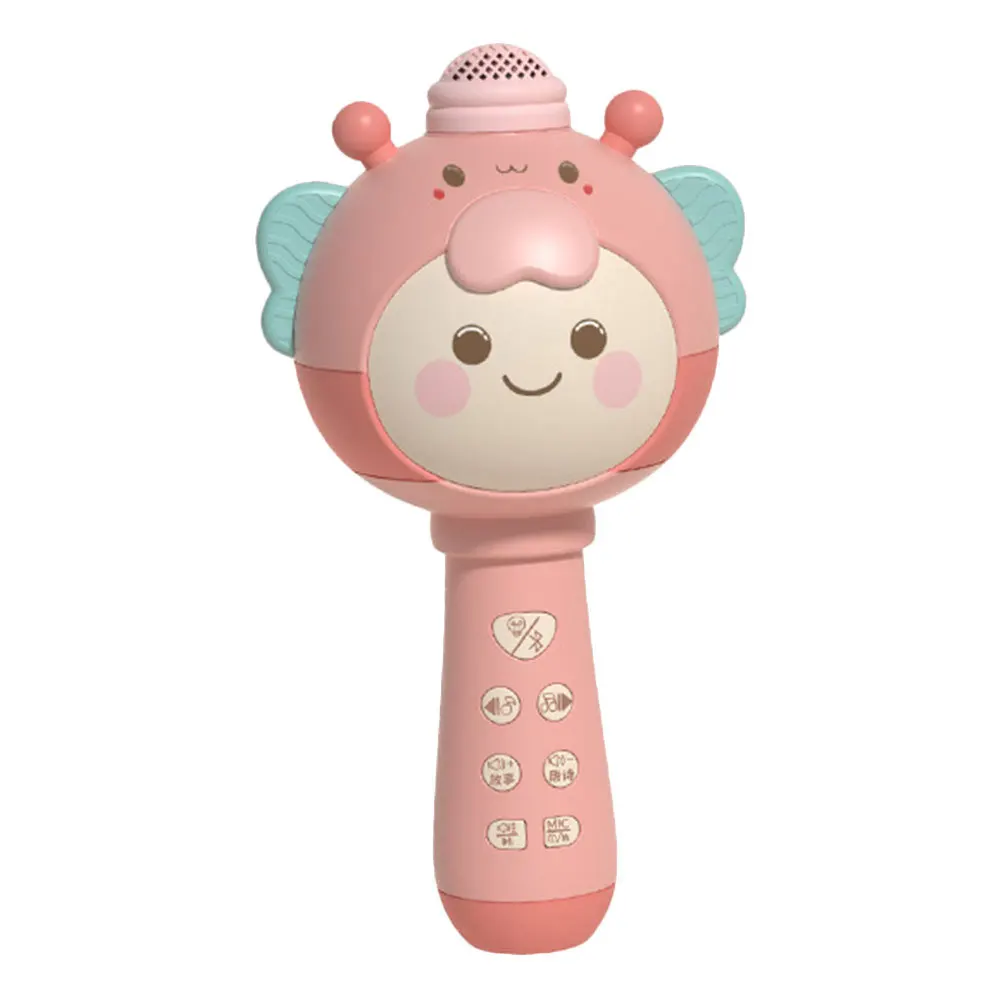 مجموعة واحدة من ميكروفون الأطفال الجميل المحاكاة مع وظيفة مكبر الصوت لحدث الرقص في حفلة عيد الميلاد والعطلات