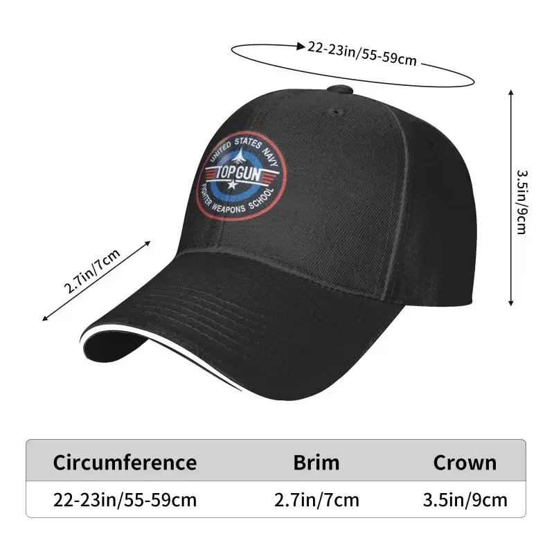 Fashion Air Force Fighter Jets Top Gun Baseball Cap Men Women Custom Adjustable Adult Maverick Film Dad Hat Summer