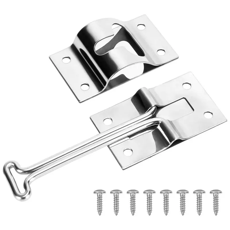 Rv Door Latch - RV Door Holder, Stainless Steel Trailer Door Latch, 4Inches RV T-Style Door Holder-X67A
