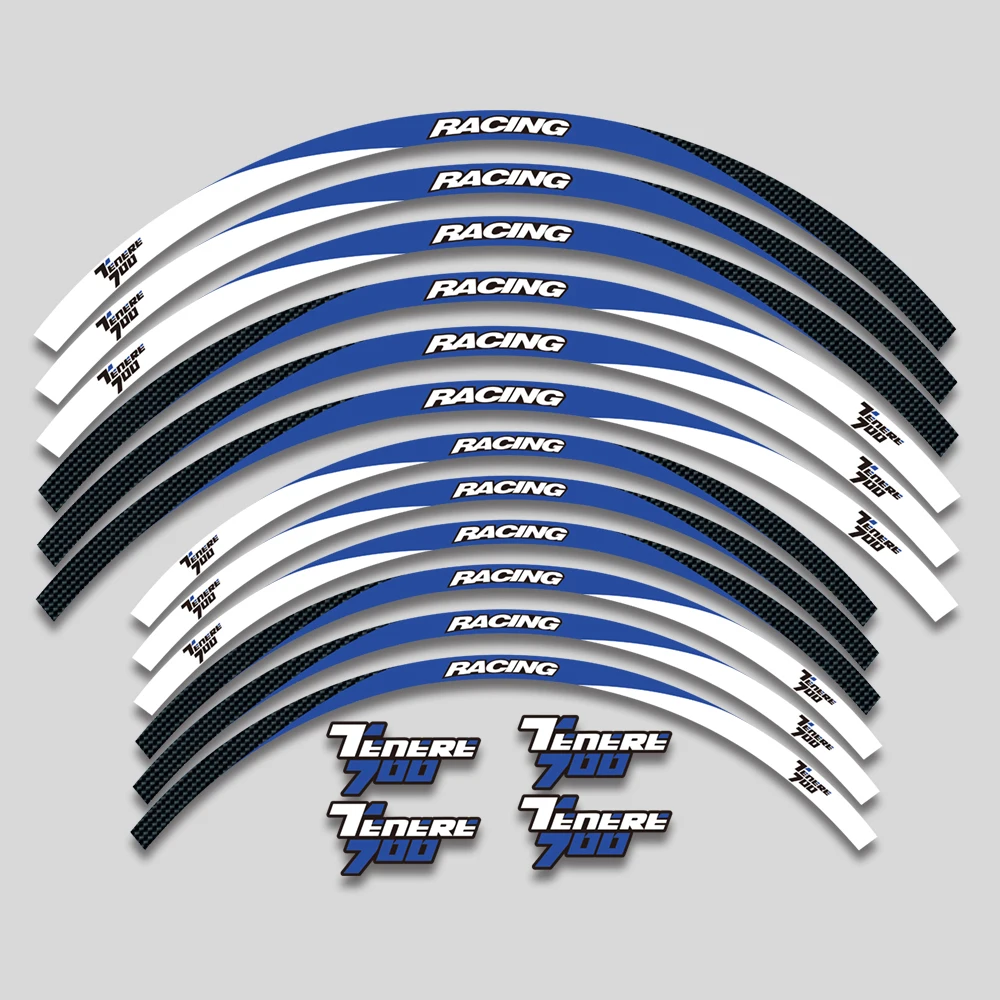 

Motorcycle Accessories Sticker Wheel Reflective Stripe Rim Tire Waterproof Decorative Decals Set For Yamaha TENERE 700 tenere700
