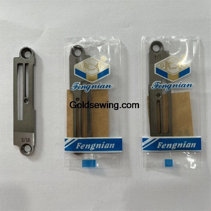 Fengnian Brand DY-359 Needle Plate with Knife 1/8 1/4 3/16 Ne498 Cutting Knife Iron Plate for Synchronous Dy Gc0303 Sewing