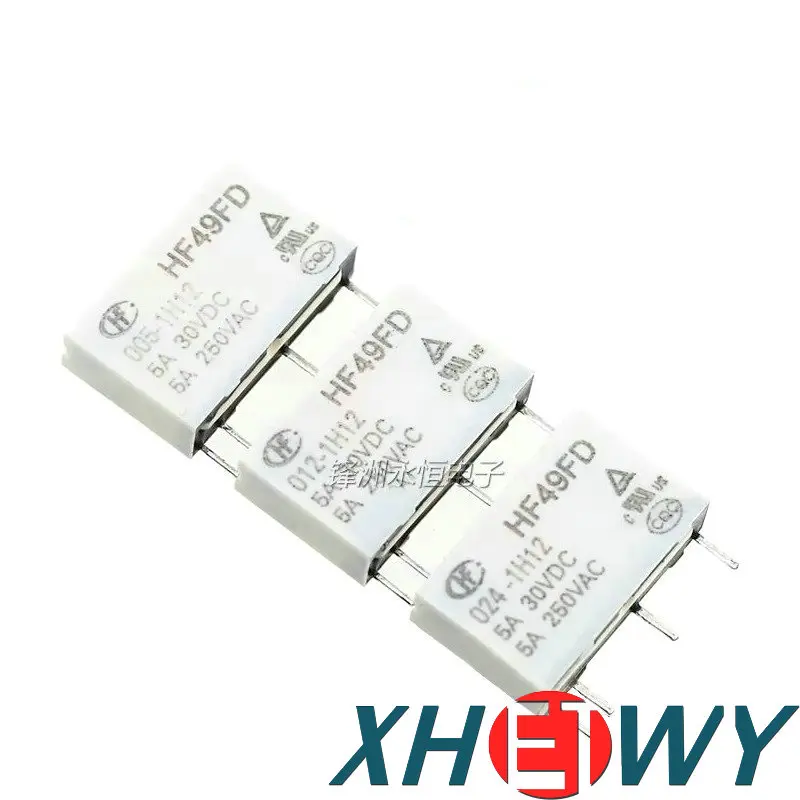 Relay HF49FD-005 012 024 1H11 1H11T 1H12 T 4 pins 5A 12V 24V HF49FD-024-1H11 HF49FD-012-1H12 HF49FD-005-1H11T HF49FD-024-1H12T