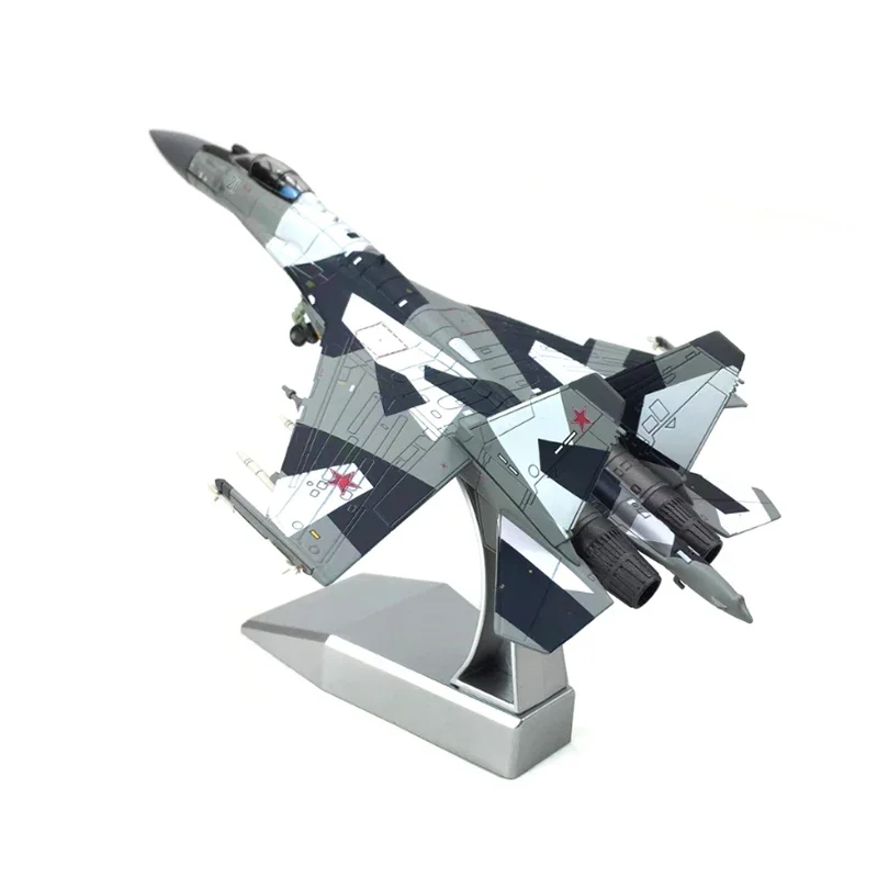 1/100 مقياس دييكاست سبيكة معدنية روسيا سوبر فلانكر SU 35 Su-35 SU35 طائرة مقاتلة نموذج اللعب لجمع