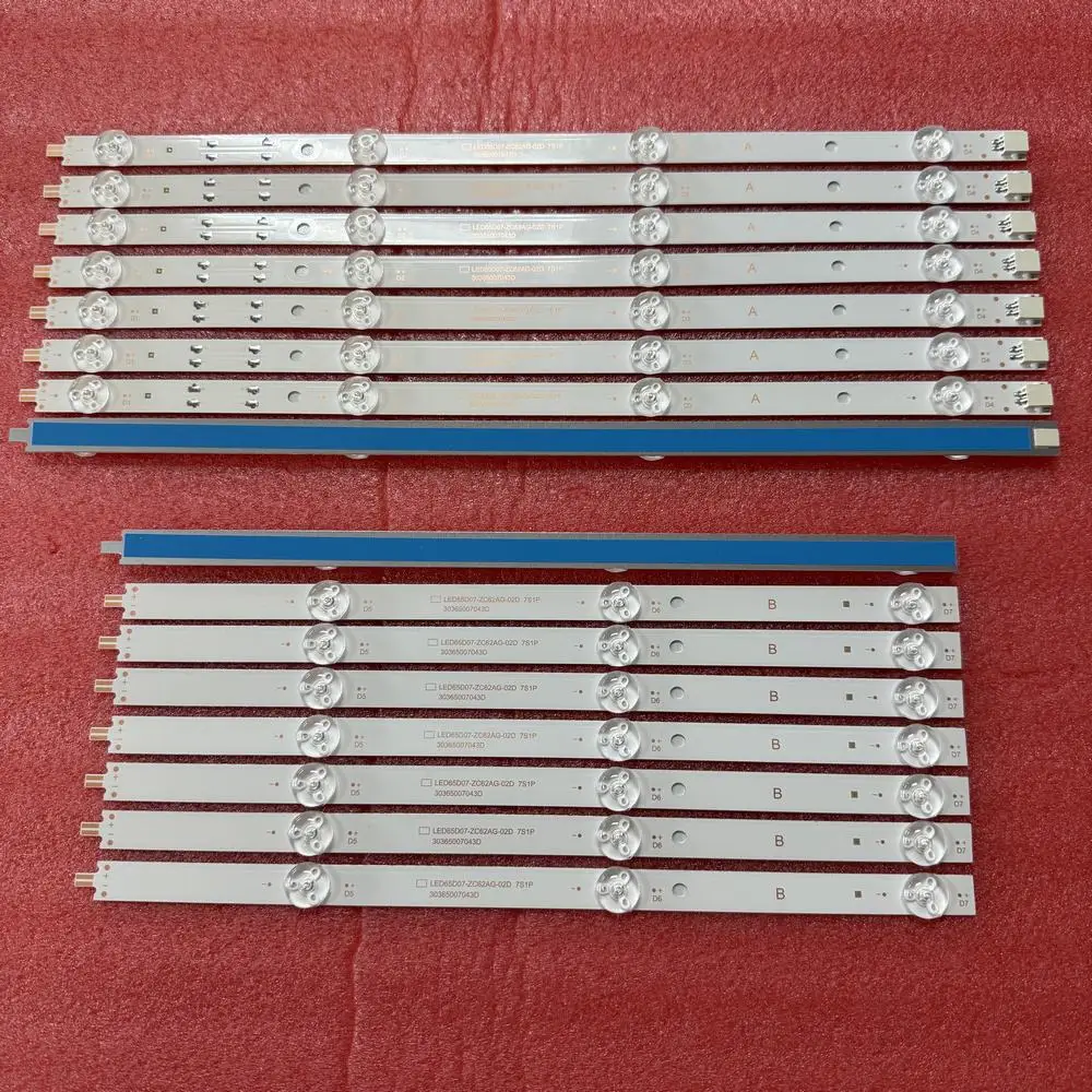 LED شريط إضاءة خلفي 7LED لشارب 65FN2EA 65FN4KA ONN 100012587 M22227-MT M22083-MT LED65D07-ZC62AG-02D
