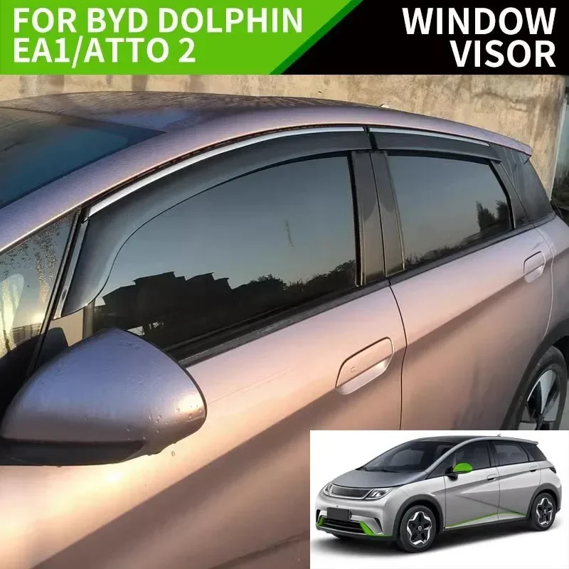 

For BYD Dolphin ATTO 2 Window visor Air Deflectors Guard Rain Smoke Window Visor Wind Vent Awnings Shelters