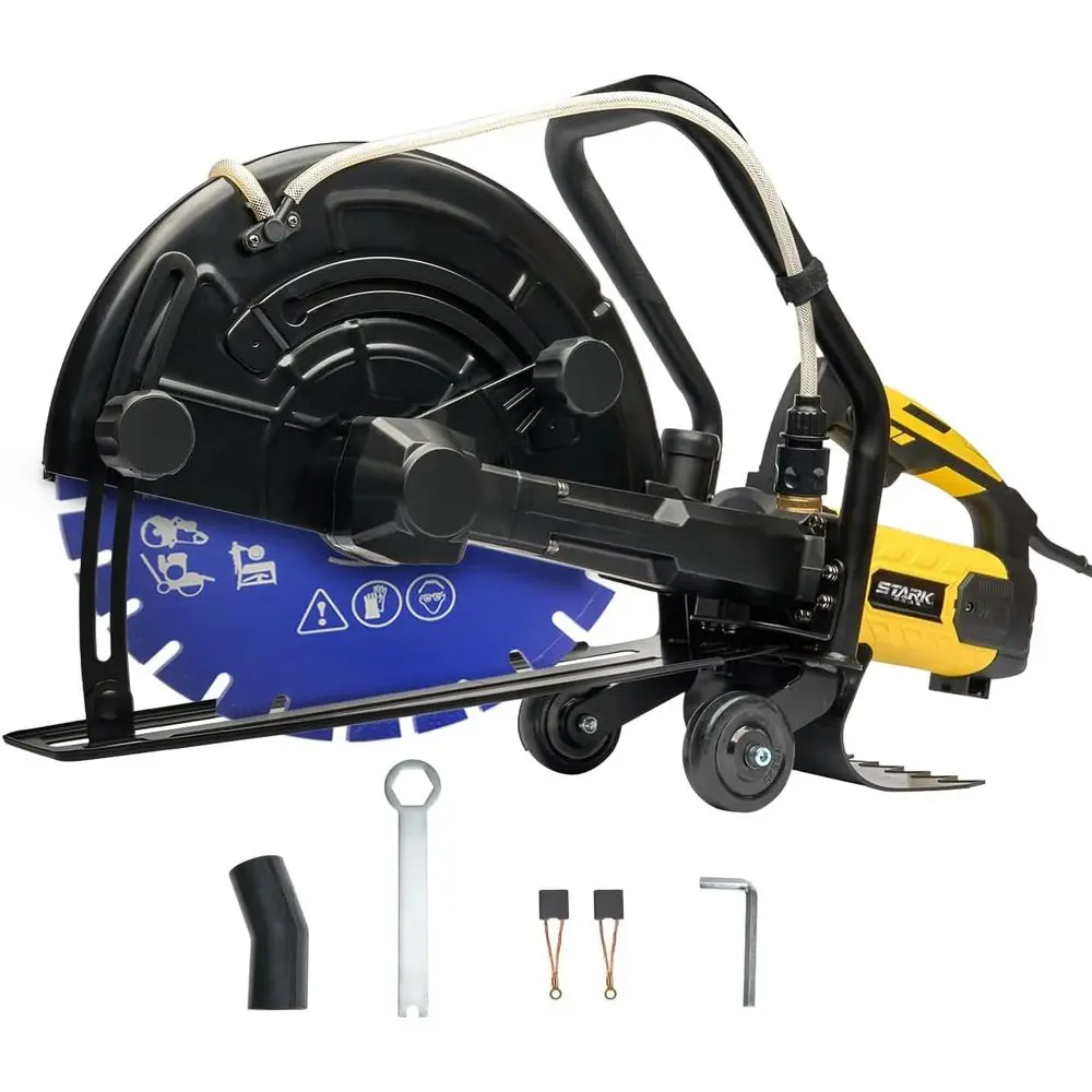 

3200W 16 Electric Circular Saw with Wet/Dry Concrete Cutting Capability, 20AMP Water Line and Blade Included