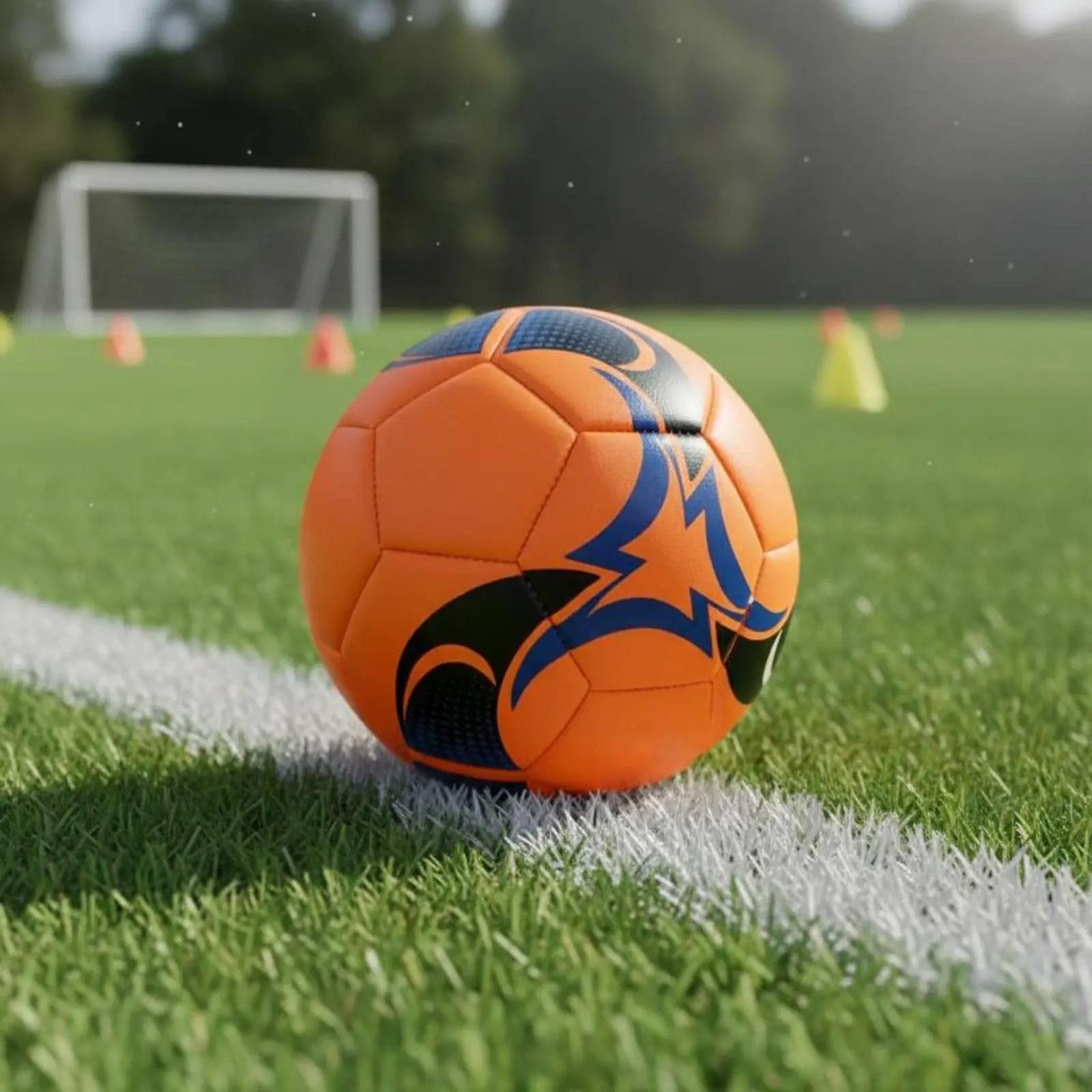 

PVC Soccer Ball Gift Idea PU Soccer Ball Training Football Easy to Inflate Athletic Equipment Good Rebound for Children