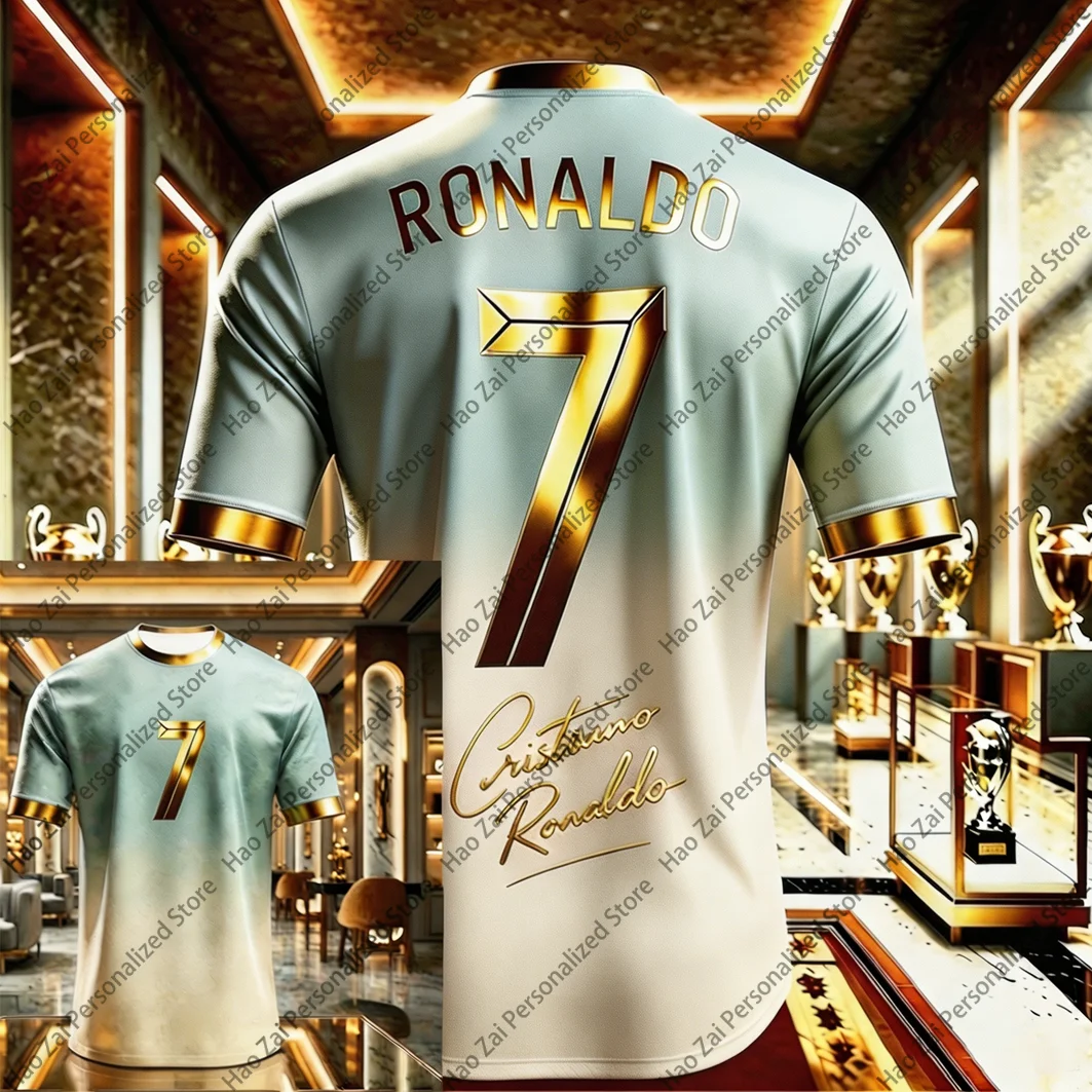 2026 Cristiano Ronaldo No. 7 Special Edition Jersey/T-Shirt — Kids'/Adult Outdoor Training Wear Fan Apparel Unisex Oversized Top