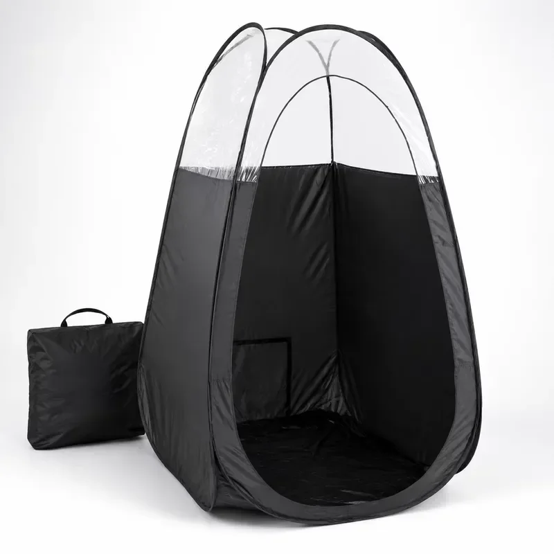 88 Inch Pop Up Shower Tent Portable Waterproof Privacy Canopy Transparent Outdoor Camping Changing Room Toilet Shelter for
