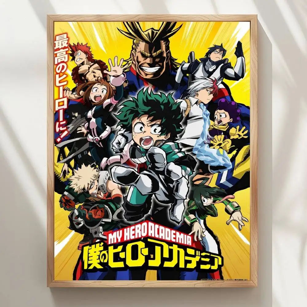 أنيمي Midoriya Izuku بطلي الأكاديمية ملصق رائع جودة عالية طباعة مقاوم للماء جدار الفن ملصق لشريط غرفة المعيشة ديكور هدية