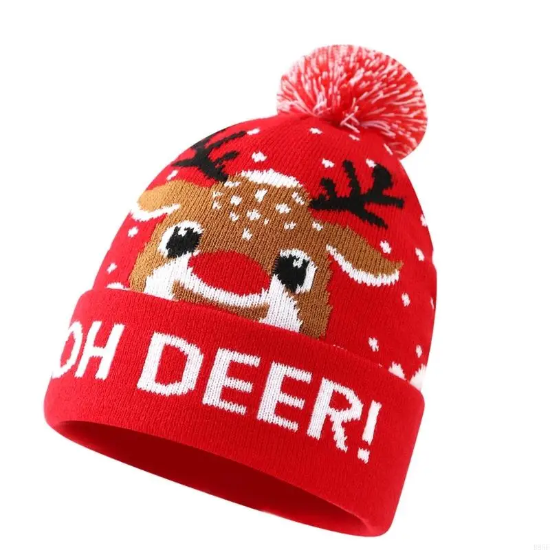 B95F قبعة صغيرة فريدة من نوعها لعيد الميلاد بتصميم فني سانتا إكسسوار خفيف الوزن مصنوع يدويًا #5