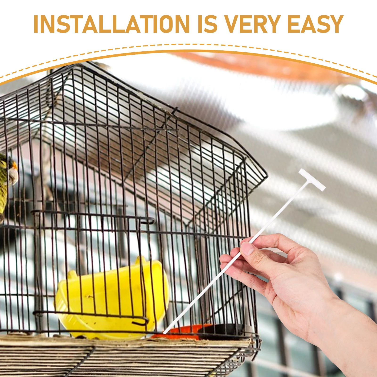 

10pcs Bird Cage Door Silver Entrance Wire Trap Curtain Removable Metal Rod for Aviary Pigeon Supplies