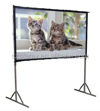 Format 16:9 200 Inch Fast Fold Projection Screen/portable Projector Screen/big Size Projection Screen
