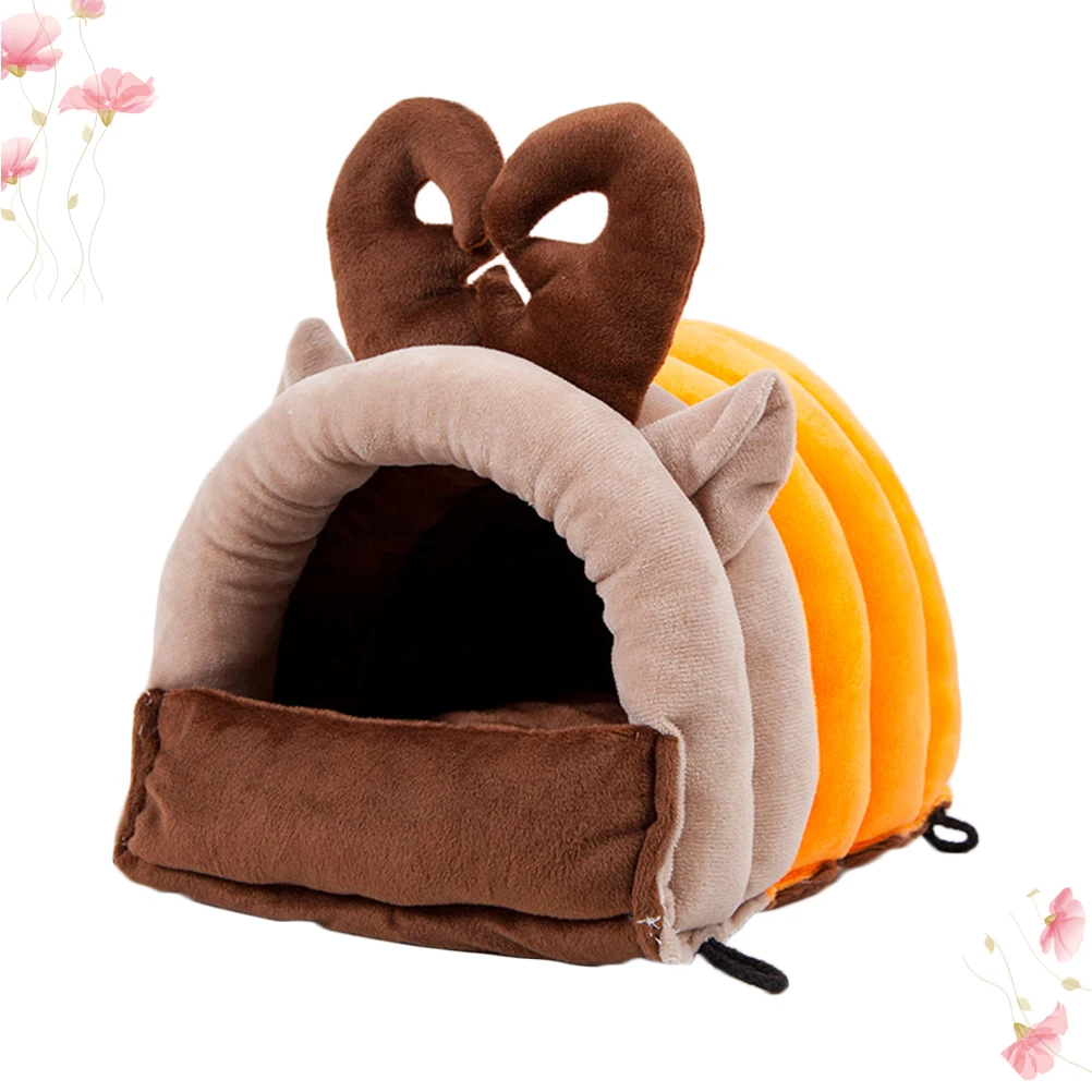 

Adorable Small Cotton Nest For Pets Winter Warm Bed Guinea Squirrel Chinchilla Portable Pet Space Saving Pet
