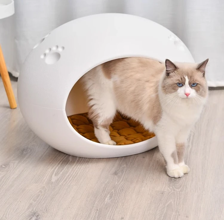 

Tent Cat Bed Supplies Pet Accessories Plastic Cat Nest Kennel Outdoor Rain and Waterproof Balcony Maternity Bed Stray Cat House