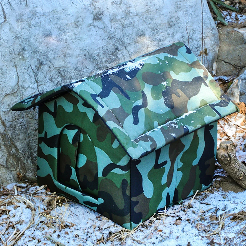 

Кошачий домик Водонепроницаемая уличная зимняя теплая пещера для домашних животных Спальные кровати Палатка для дома Складная и моющаяся для маленьких собак Товары для щенков