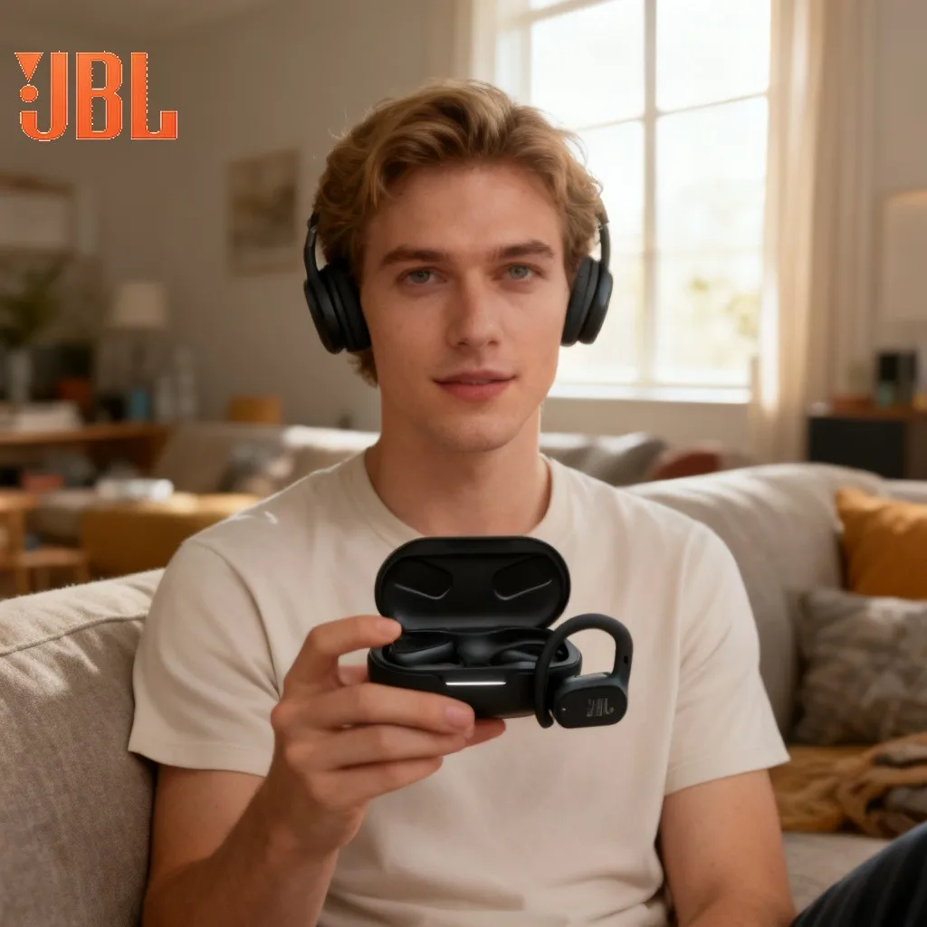 JBL Soundgear Sense Open Wireless Bluetooth Sports Running Headphones with Ultra Comfortable Wear