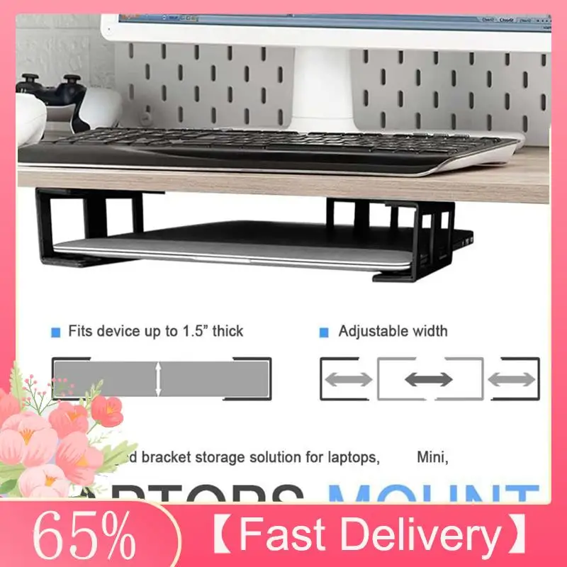 A61Z Deals Under Desk Laptop Mount Sturdy With Screw Metal Notebook Space Saving Under Table Notebook Organizer Support