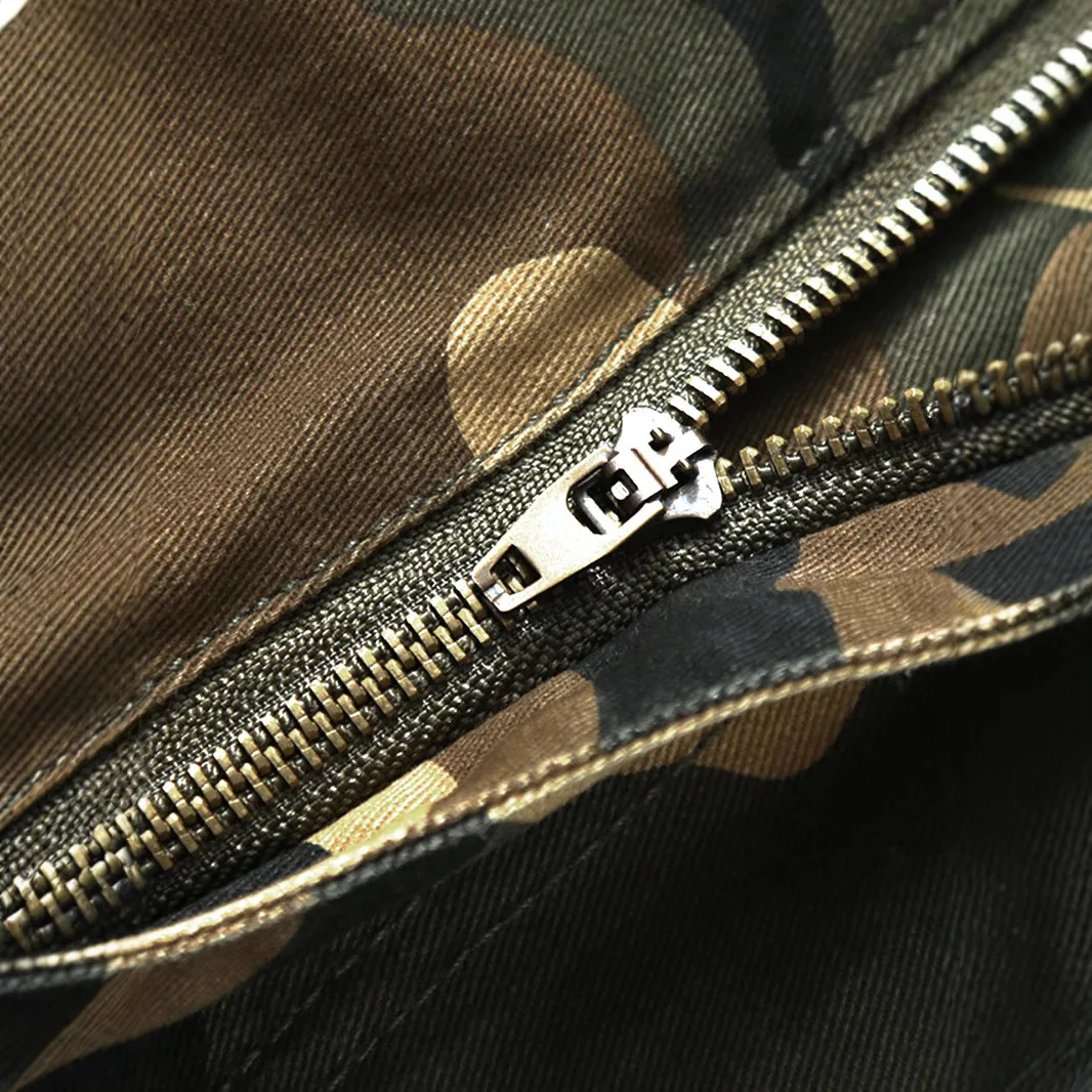Men's Camouflage Long Pants Multiple kets Slim Fit Cotton 00% Casual Trousers Cross-Border Temu Summer  Faion