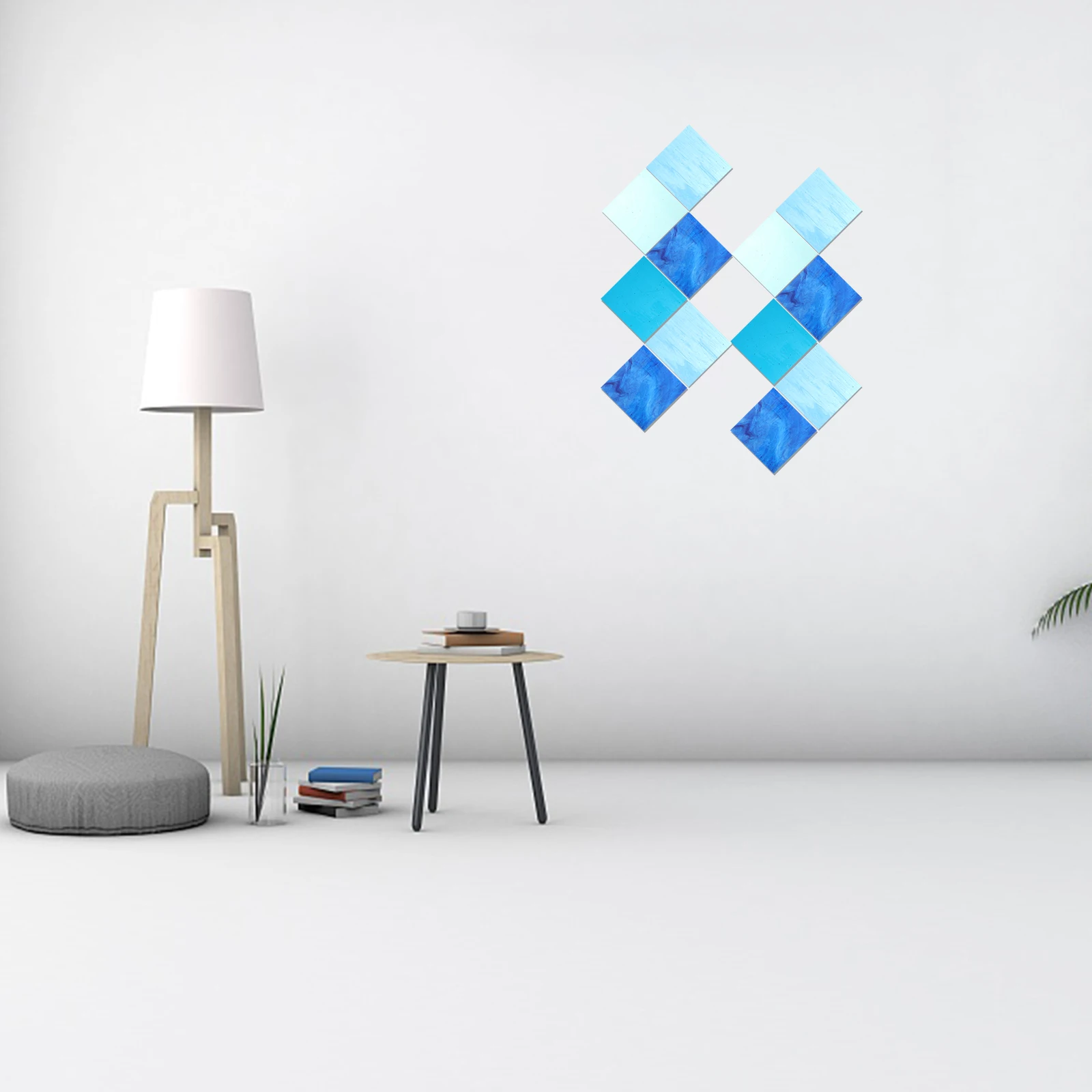 

4Pcs Colorful Glass Mosaic Craft Material Stained Glass Tiles for DIY Home Decor Projects Smooth Polished Edges Fade Resistant