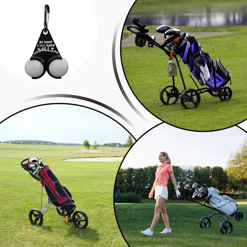 Divertido soporte para pelota de Golf para bolsa, estante creativo para pelota de Golf, estante de almacenamiento portátil para pelotas de Golf, soporte para broma de pelota de Golf