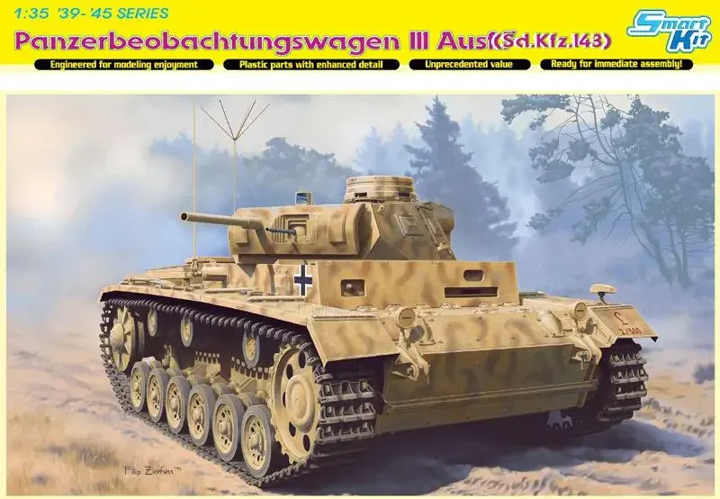 مراجعة شاملة لنموذج دبابة Pz. Beob. Wg. III Ausf. (Sd.Kfz. 143) 1/35 DRAGON 6792: تجربة مُفصّلة من عالم النماذج الحربية