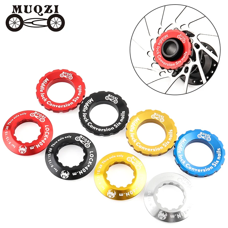 MUQZI Center Lock Cover Bike 6 Bolt Disc To Center Lock Ring  Adapter