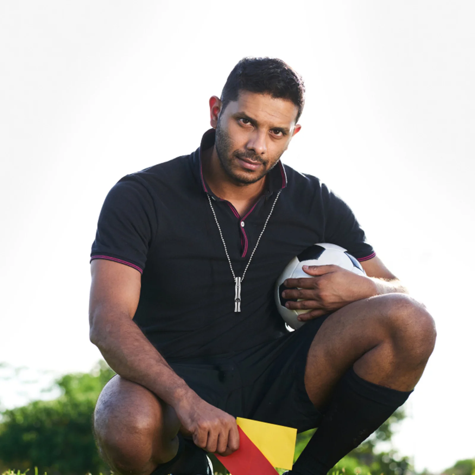 متعددة الاستخدام صفارة إنقاذ بصوت عال الفولاذ المقاوم للصدأ في الهواء الطلق حكم الطوارئ الرياضة كرة القدم المشي لمسافات طويلة قلادة معدنية المفاتيح