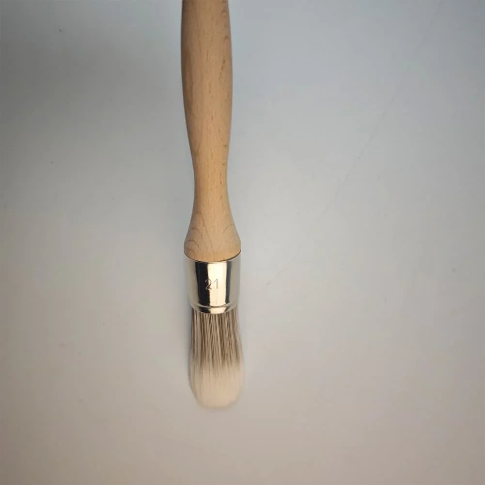 Multi-Functional  Round Head Brush 55mm Long Bristle Cleaning Brush For Car Interior Vents, Upholstery, And Detail Work