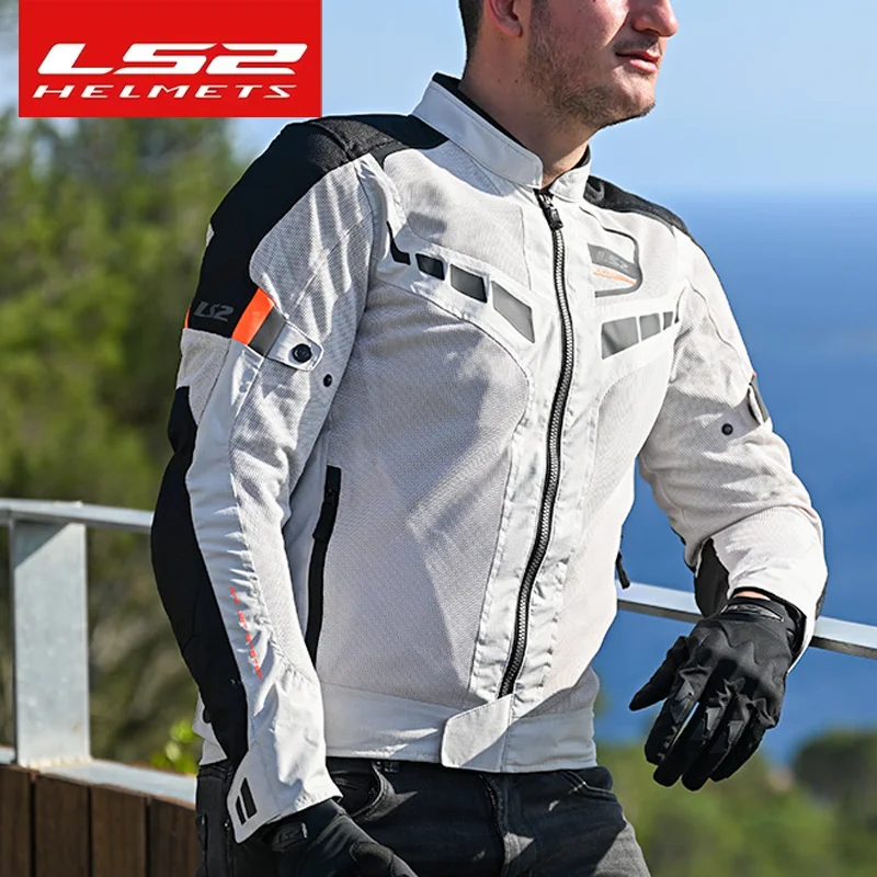 

Одежда для мотоцикла LS2 MJ158, сетчатая летняя дышащая одежда для мужчин и женщин, защита от падения, одежда для мотоцикла, путешествий, езды на мотоцикле и гонок