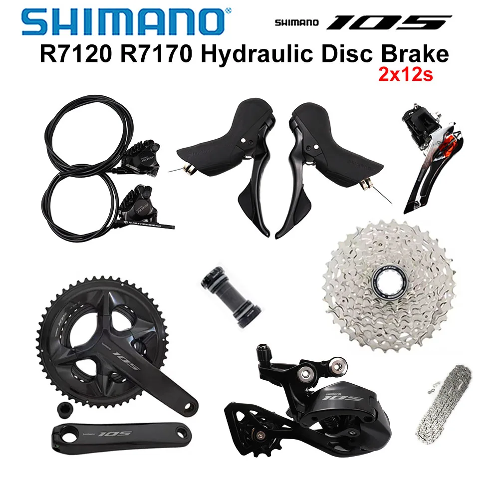

Shimano R7120 2x12s Гидравлический дисковый тормоз Groupset R7170 Shifter R7120 Тормоз CN M7100 R7100 Шатуны переключателя 12s Road Group