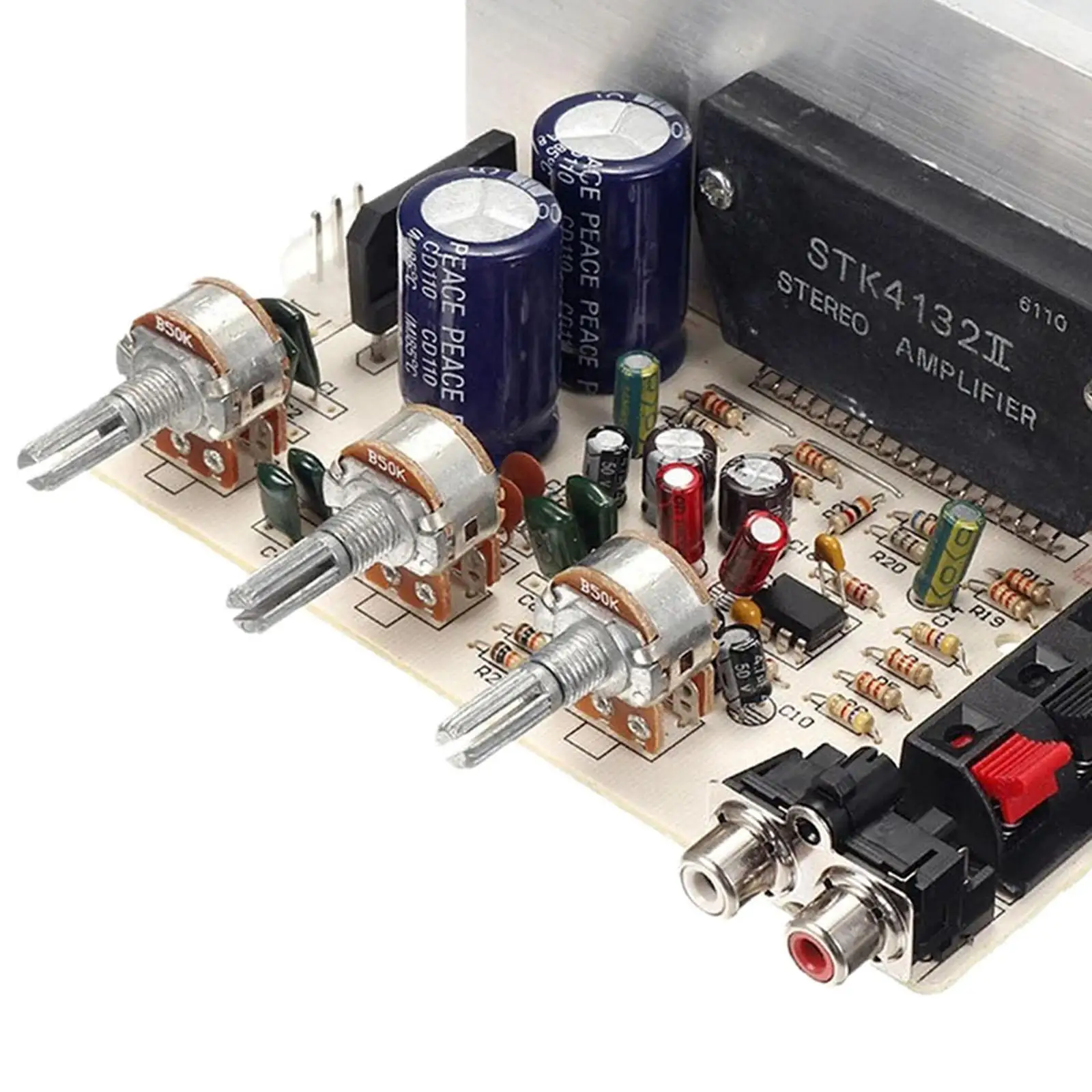 DX0408 Amplifier Board Durable Mini Audio Power Amplifier Board for In-vehicle DSP Applications