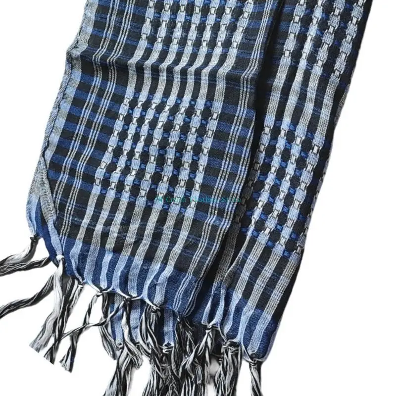 

K1ME Trendy Head Scarf Keep Warm Perfect for Skiing and Camping Tassels Neckerchief