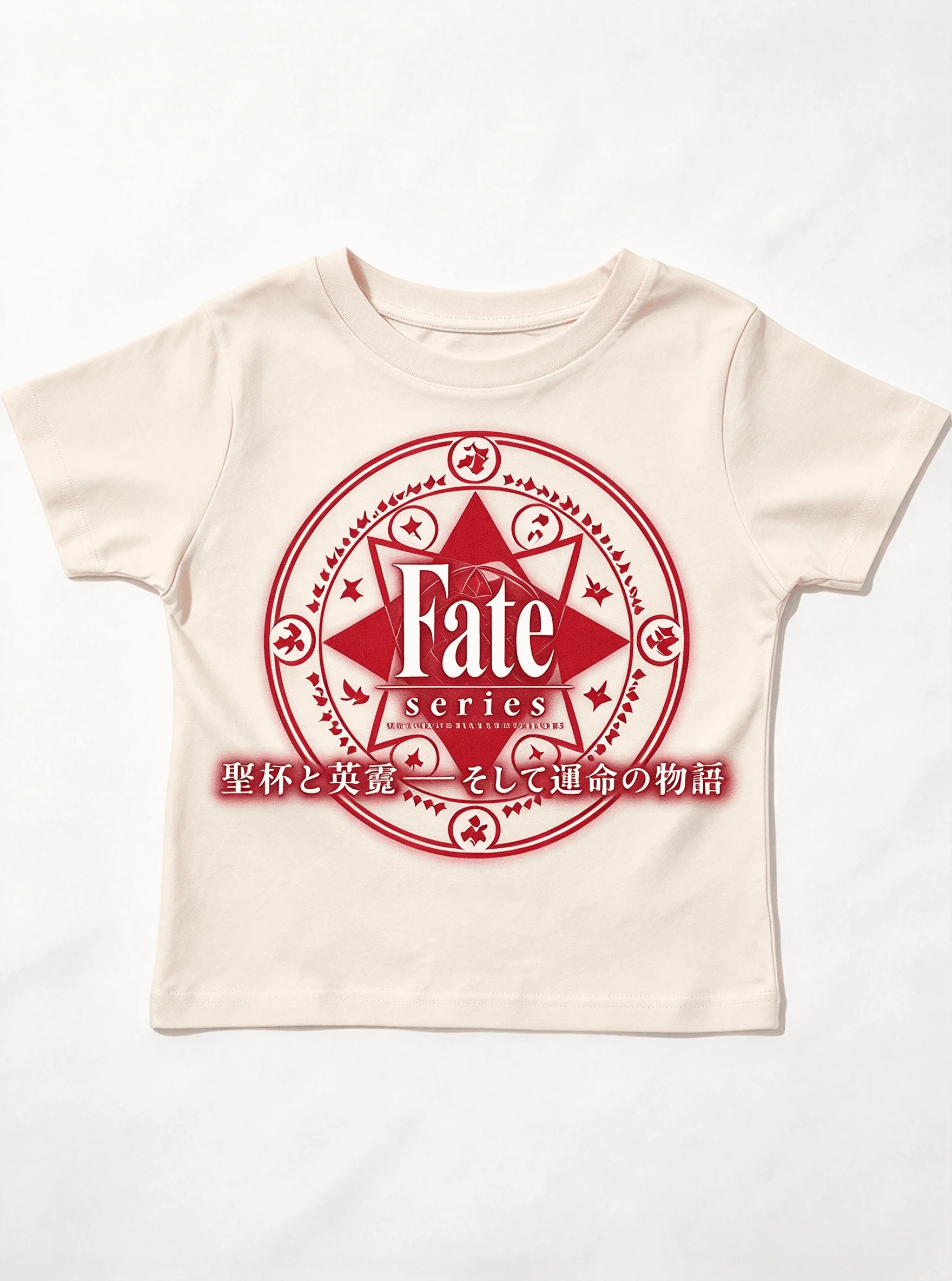 Fate stay night Vintage T-shirt Unisex Singer Cotton Men T Shirt Oversized Unisex Streetwear Trendy Cotton for Men Women Couples