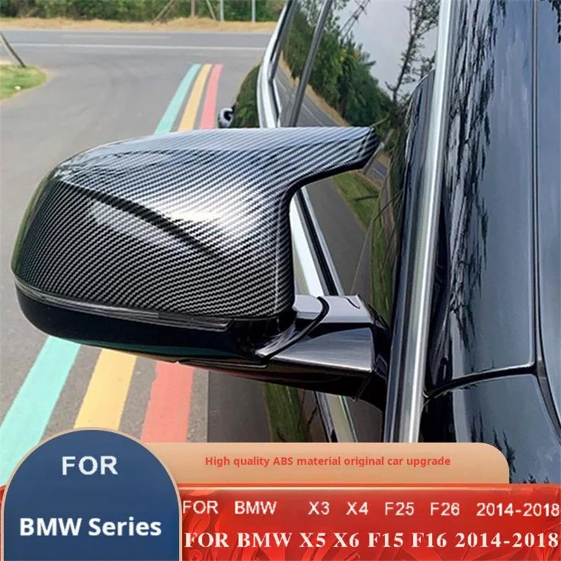 

for BMW x3 x4 x5 x6 F15 F16 F25 F26 2014-2018Carbon fiber AN horn mirror shell auto accessories