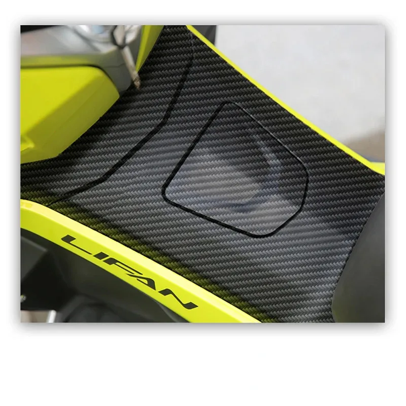 For Lifan Kpv150 Carbon Fiber Motorcycle Body Fairing Sticker Tank Pads Gas Knee Grip Traction Sticker Protector
