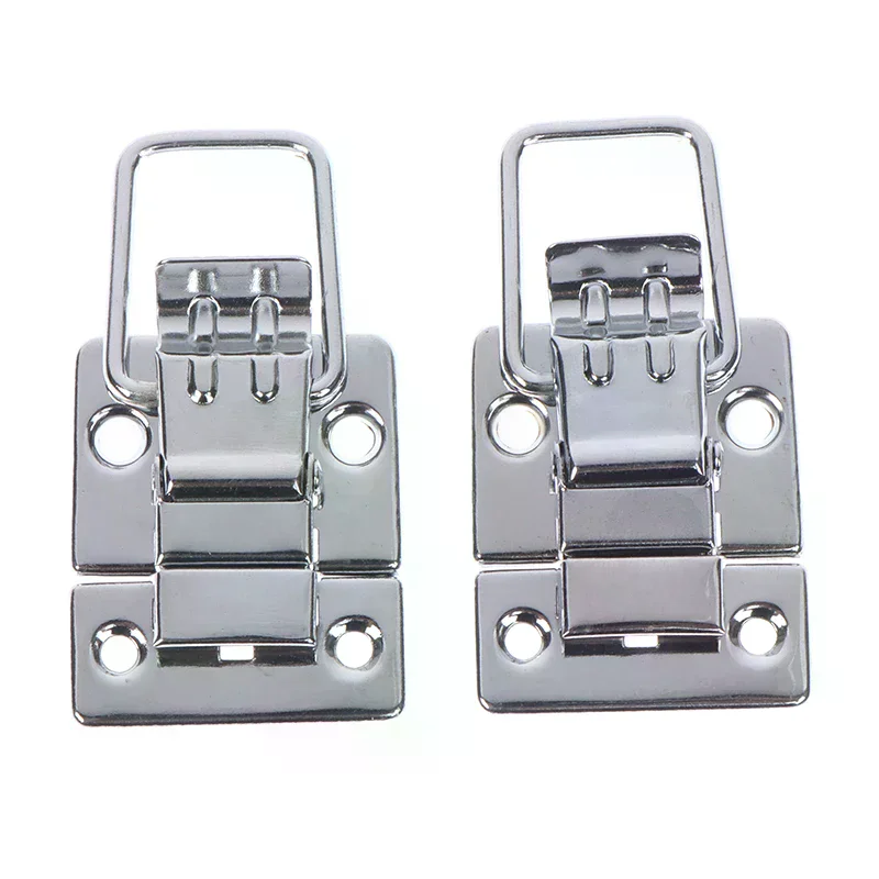Case Suitcase Tool 2 Pcs Stainless Steel Chrome Toggle Latch Chest Box Clasp For