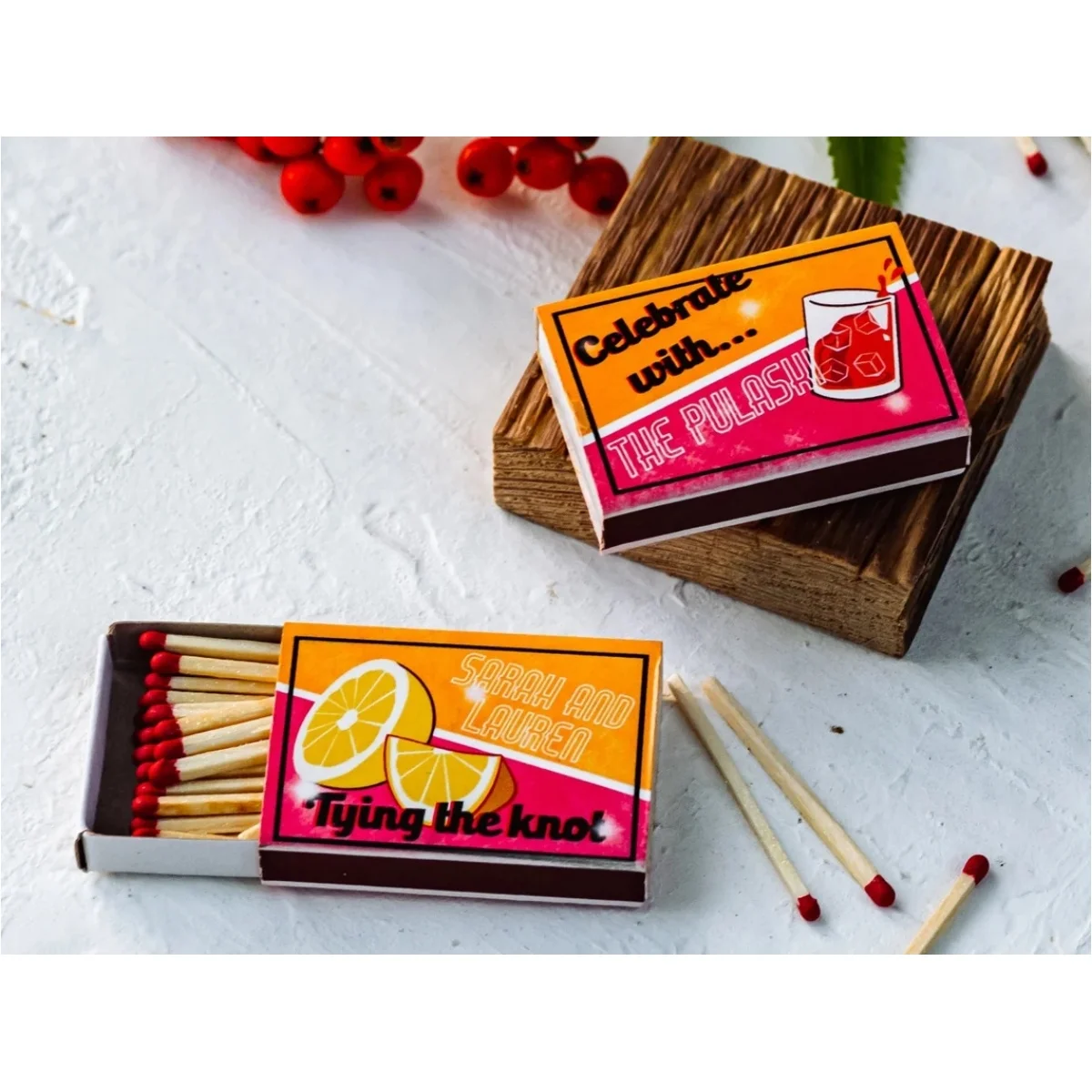 

Bulk Custom Vintage Matches - Personalized Matchboxes - Favor Matchboxes - Vintage Decor - Bridal Shower - Boho wedding - Rustic