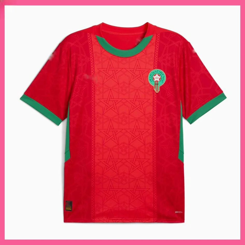 

2025/26 Home Away Fooall Kit Moroccan Jersey ort Sve Men's Sports Fitn Fans Supplies Cusizable T orm