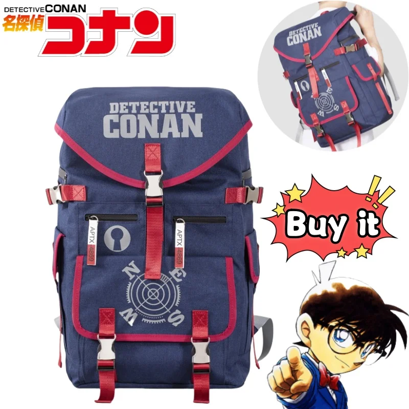 

Detective Conan Conan Edogawa Backpack Creative High Value DIY Print Student Leisure Large Capacity Portable Outdoor School Bag